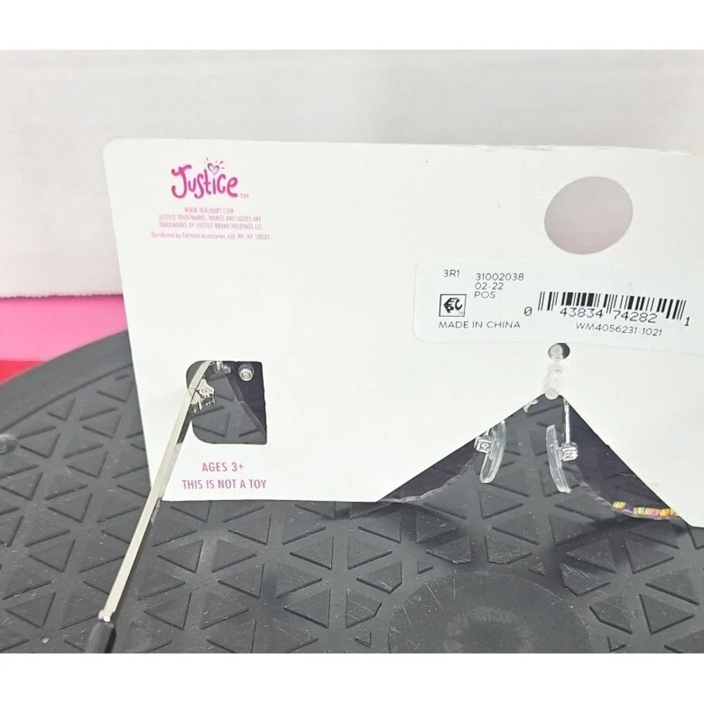 Justice Sunglasses Girls Mirrored 100%‎ UV Protection NEW